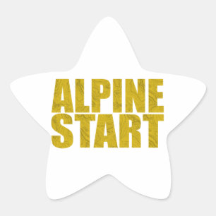 Pegatina En Forma De Estrella Inicio alpino (Topo)