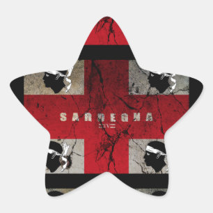 PEGATINA EN FORMA DE ESTRELLA IV - SARDEGNA
