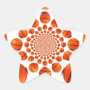 Pegatina En Forma De Estrella Juego de Baloncesto de Campeones: Visión de la Can