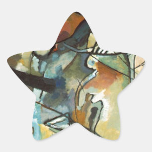 Pegatina En Forma De Estrella Kandinsky Composition V Pintura abstracta