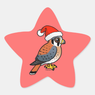 Pegatina En Forma De Estrella Kestrel Santa