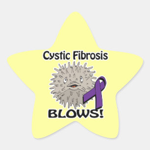 Pegatina En Forma De Estrella La Fibrosis Quística Sacude el Diseño de Concienci