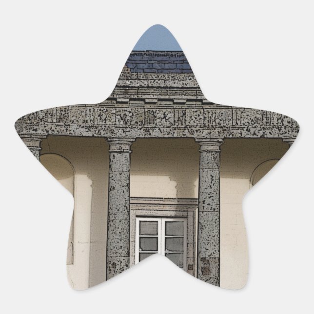 Pegatina En Forma De Estrella La Gran Casa (Anverso)