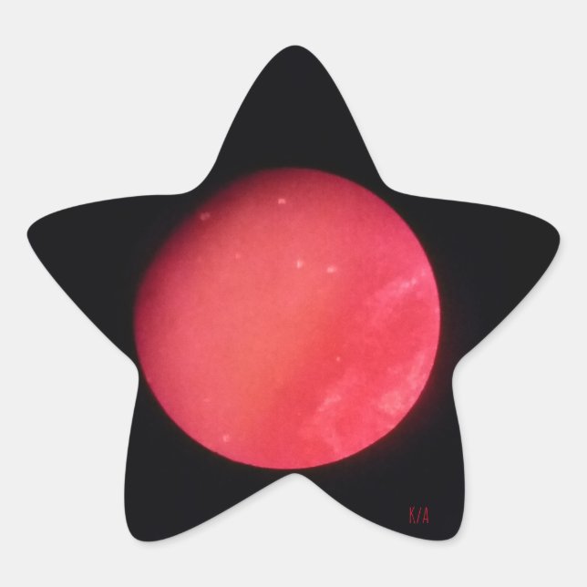 Pegatina En Forma De Estrella La valentía y la adversidad (Anverso)