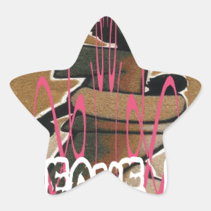 Pegatina En Forma De Estrella La vida de las mujeres y los niños no es justa; ac