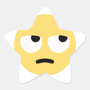 Pegatina En Forma De Estrella laminación de ojos de emoji