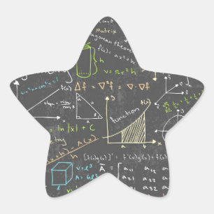 Pegatina En Forma De Estrella Lecciones de matemáticas