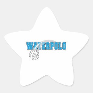 Pegatina En Forma De Estrella logo de waterpolo