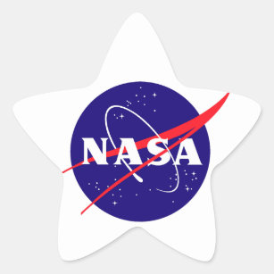 Pegatina En Forma De Estrella Logotipo de la albóndiga de la NASA