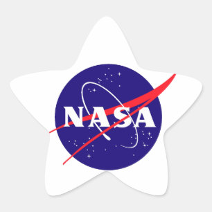 Pegatina En Forma De Estrella Logotipo de la albóndiga de la NASA
