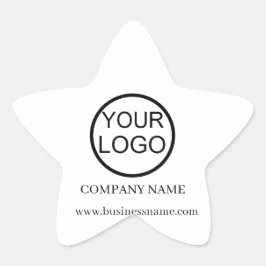 Pegatina En Forma De Estrella Logotipo promocional para empresas personalizadas