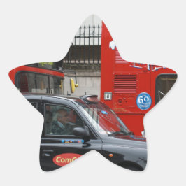 Pegatina En Forma De Estrella London Black Cab Taxi