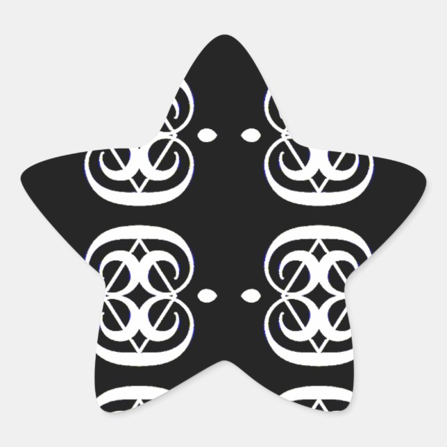 Pegatina En Forma De Estrella Love Equal_ (Anverso)