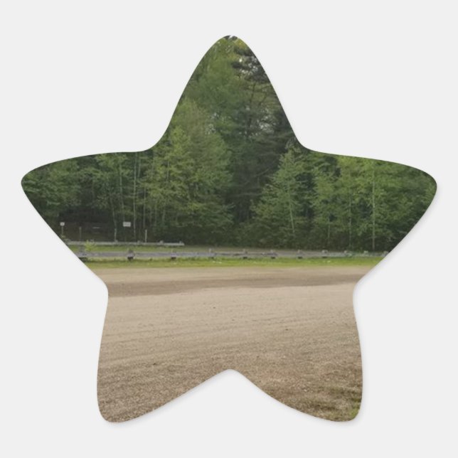 Pegatina En Forma De Estrella Lugares simples (Anverso)