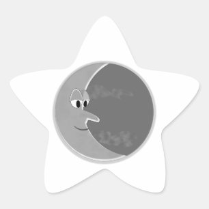 Pegatina En Forma De Estrella Luna