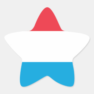 Pegatina En Forma De Estrella Luxemburgo - Lëtzebuerg - Luxemburgo