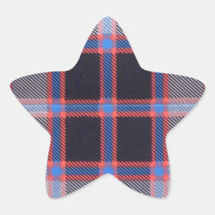 PEGATINA EN FORMA DE ESTRELLA MACPHERSON HUNTING TARTAN