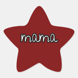 Pegatina En Forma De Estrella mamá