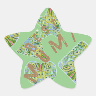 Pegatina En Forma De Estrella ¡mamá!