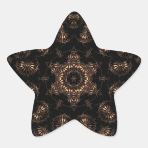 Pegatina En Forma De Estrella Mandala de la Edad de Bronce