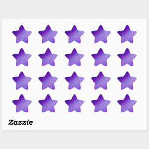Pegatina En Forma De Estrella Mariposas encantadas Morado oscuro