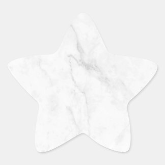 Pegatina En Forma De Estrella Mármol Blanco