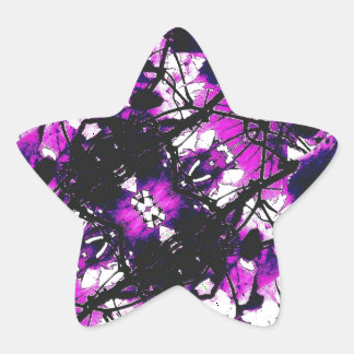 Pegatina En Forma De Estrella Materia cromada oscura