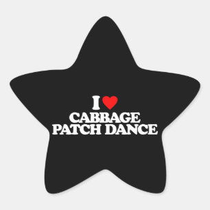 PEGATINA EN FORMA DE ESTRELLA ME ENCANTA EL BAILE DE CABAGO BAILE