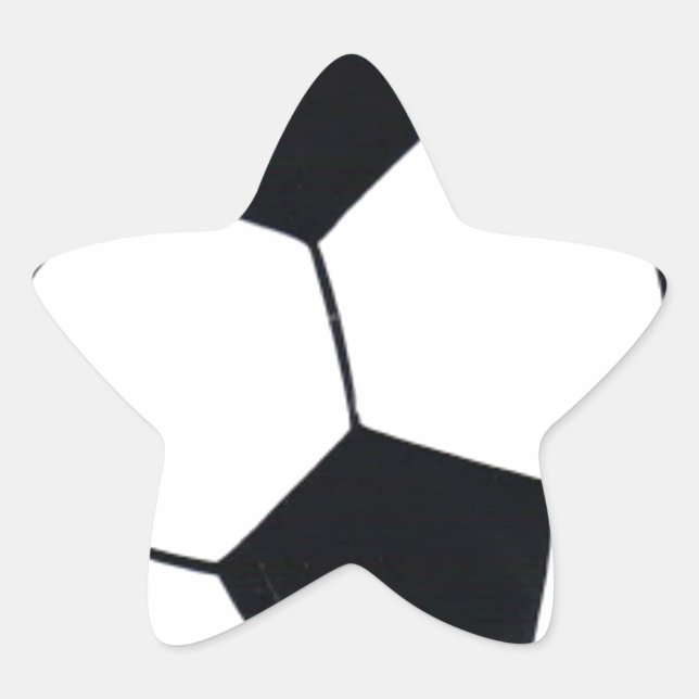 Pegatina En Forma De Estrella Me encanta el fútbol (fútbol) Corazón del juego: m (Anverso)
