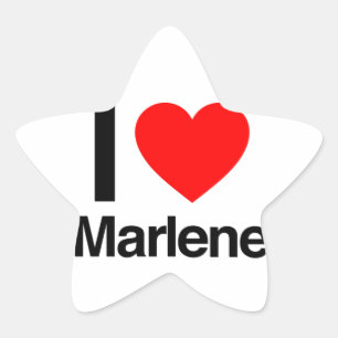 Pegatina En Forma De Estrella me encanta marlene