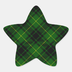 Pegatina En Forma De Estrella Melocotonería tartan de MacArthur