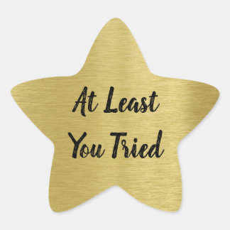 Pegatina En Forma De Estrella Mensaje de personalizado Estrella de Oro con Textu