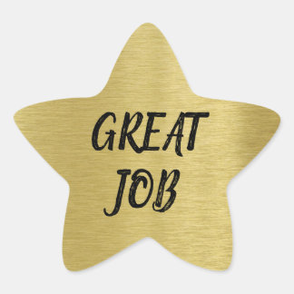 Pegatina En Forma De Estrella Mensaje de personalizado Estrella de Oro con Textu