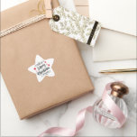 Pegatina En Forma De Estrella Merry Christmas Typography Red White<br><div class="desc">Diseños para cualquier ocasión. Hay más diseños y artículos a juego disponibles en mi tienda. - http://www.zazzle.com/designbylang* - ¡Gracias por visitarnos!</div>