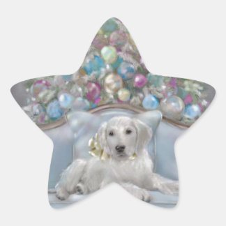 Pegatina En Forma De Estrella Merry y Bright