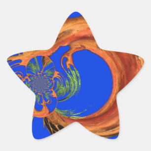 Pegatina En Forma De Estrella Moda Ronda Hakuna Matata Armada Colección azul