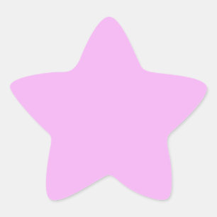 Pegatina En Forma De Estrella Monet Pinkish-Color sólido púrpura