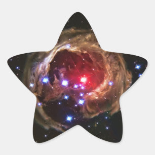 Pegatina En Forma De Estrella Monocerotis de la Estrella Supergigante Roja V838