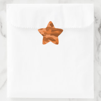 Pegatina En Forma De Estrella Monocolor Camo, Naranja de España