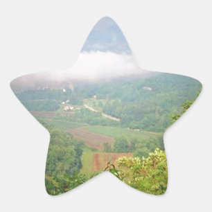 Pegatina En Forma De Estrella Montañas de Georgia del Norte, Estados Unidos