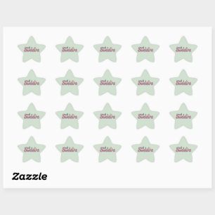 Pegatina En Forma De Estrella Motivo Temático de Caramelo Kawaii