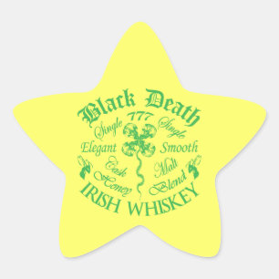 Pegatina En Forma De Estrella Muerte negra 777 - Whiskey de miel