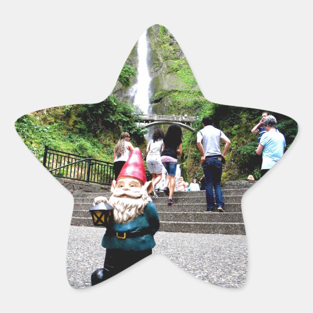 Pegatina En Forma De Estrella Multnomah Gnome II (Anverso)