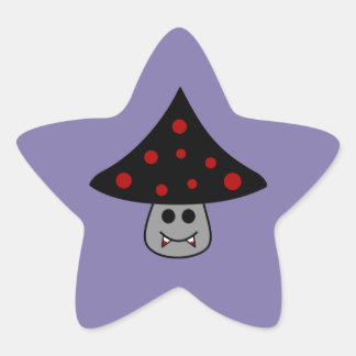 Pegatina En Forma De Estrella Mushroom Vampire Stickers