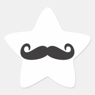 Pegatina En Forma De Estrella Mustache