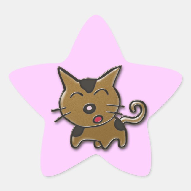 Pegatina En Forma De Estrella nace una estrella (Anverso)