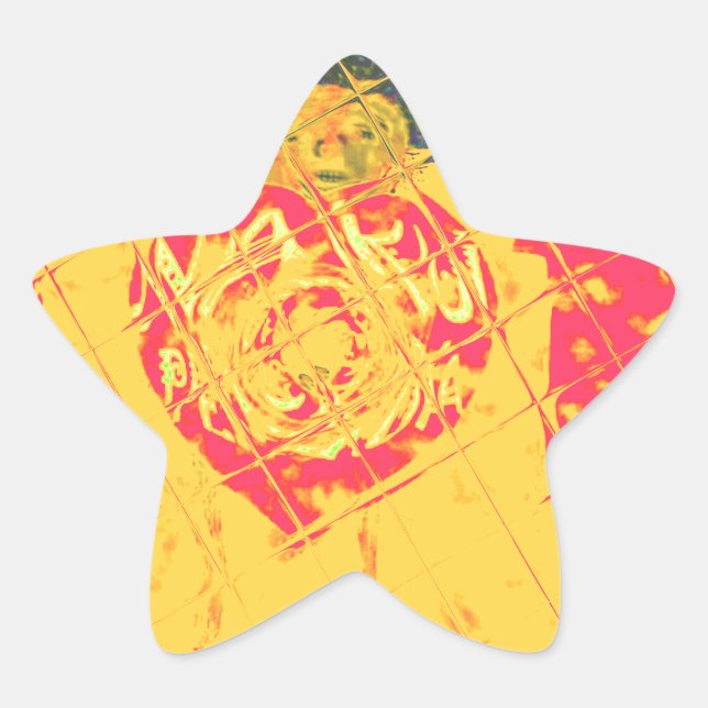 Pegatina En Forma De Estrella Nakupenda - Te Amo Palabra En Swahili Que Signific (Anverso)