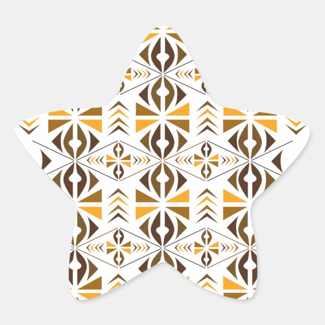 Pegatina En Forma De Estrella Navajo (Anverso)