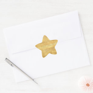 Pegatina En Forma De Estrella Navidad Glitz Dorado