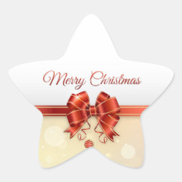 Pegatina En Forma De Estrella Navidades